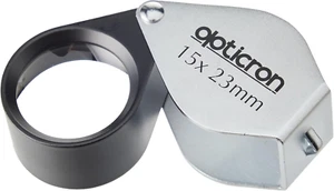 Folding Metal Loupe Magnifier 15X 23Mm (0.9") - Picture 1 of 4
