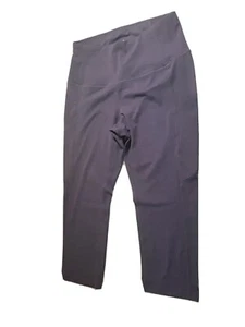 Women's Yoga Pants With Hidden Back Cell Phone And Leg Pockets, Heather,Sz Small - Picture 1 of 6