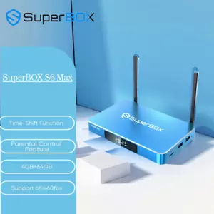 Superbox S6 max Android Smart TV Box 6k Ultra HD Built-in Voice Control System - Picture 1 of 9