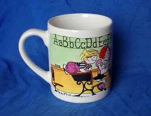 Dennis The Menace Princess House Alphabet 12oz Ceramic Coffee Mug Hank Ketchum - Picture 1 of 4