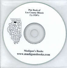Lee County Illinois Ashton IL Plat book genealogy land owners history CD