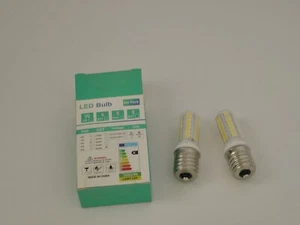 2x E17 LED Birne Mikrowelle Ofen Licht ""NICHT dimmbar"" 4W Tageslicht 6000K Licht - Bild 1 von 2