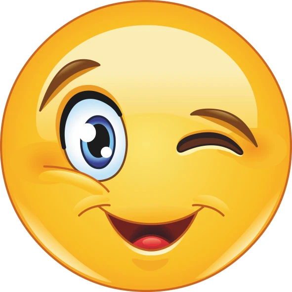 U24 Aufkleber Zwinker Smiley Smily Autoaufkleber Sticker Konturschnitt