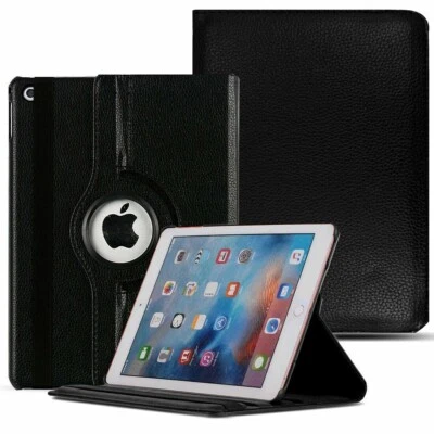 Leather 360 Rotating Smart Stand Case Cover For APPLE iPad 2 3 4 iPad Air & Mini - Image 1 of 4