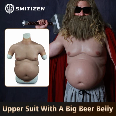 SMITIZEN Silicone Upper Body Suit With Beer Belly Cosplay Halloween Costume - Image 1 of 4