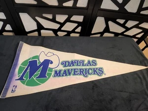 Vintage Full Size NBA Dallas Mavericks Basketball Pennant! 30" comes as pictured - Picture 1 of 4
