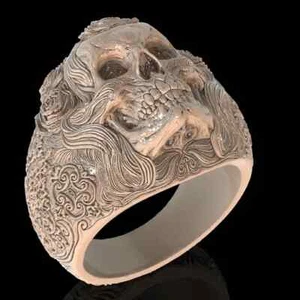 Skull ring jewelry skeleton ring 3D printed - Picture 1 of 1