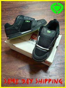 Vintage Skateboarding Shoes 2009 Circa Rogue Fusion Grip Black/Lime Size - 11 - Picture 1 of 18