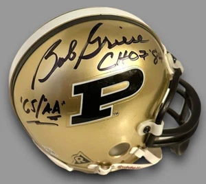 BOB GRIESE AUTOGRAPHED SIGNED PURDUE BOILERMAKERS MINI HELMET wAP/COA DOLPHINS - Picture 1 of 6