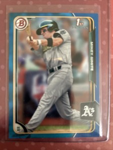 2015 Bowman Paper Mikey White Blue Parallel RC /150