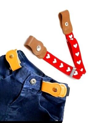 Cintura Bambini Bambina Rossa Senza Fibbia Elastica Anteriore Libera Leggera  • 8.90€