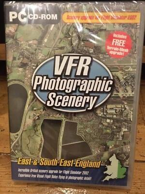 PHOTOGRAPHIC SCENERY ENGLAND E&SE For Microsoft Flight Simulator 2002 BNIB - Image 1 of 4