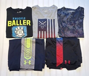 Under Armour Boys Baseball Theme Sports Clothing Lot Size Large - Picture 1 of 7