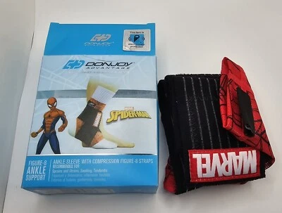 DonJoy Pediátrico Tobillo Soporte Manga Figura 8 Compresión Marvel Spiderman NUEVO Foto 1 de 4
