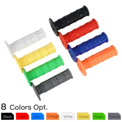 Universal Soft Rubber 7/8" & 1  Hand Grips Throttle Handle Bar MX Dirt ATV Cross - Image 1 of 4