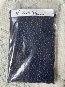 VINTAGE 1950er - marineblau 4 Unzen - winzige runde Muscheln - Handwerk/SEEMANN VALENTINSTAG - Bild 1 von 3