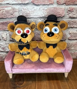 Five Nights at Freddy's 8 Zoll Plüsch Set Nightmare Freddy ohne Etikett und Fazbear FNAF - Bild 1 von 12