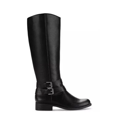 Style Co Womens 10.5 M Black Malia Faux Leather Knee High Riding Boots NIB JY9 - Image 1 of 4