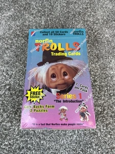 Tarjetas coleccionables Trolls vintage serie 1 1992 caja de cera 36 paquetes trolls sellados - Imagen 1 de 8