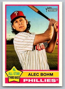 2025 Topps Heritage Alec Bohm Philadelphia Phillies #240 - Picture 1 of 2
