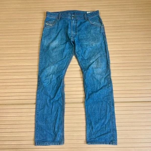 Jeans Diesel W36 (W34) L32 Blu Uomo Krooley Dritto Regolare Zip Fly OR888 - Foto 1 di 10