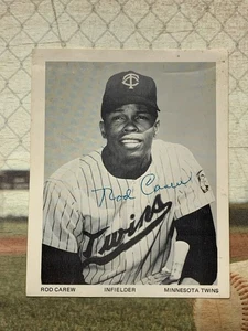 1960s ROD CAREW Minnesota Twins 4x5" Team Issue S&W Photo 1965-71 - Bild 1 von 6