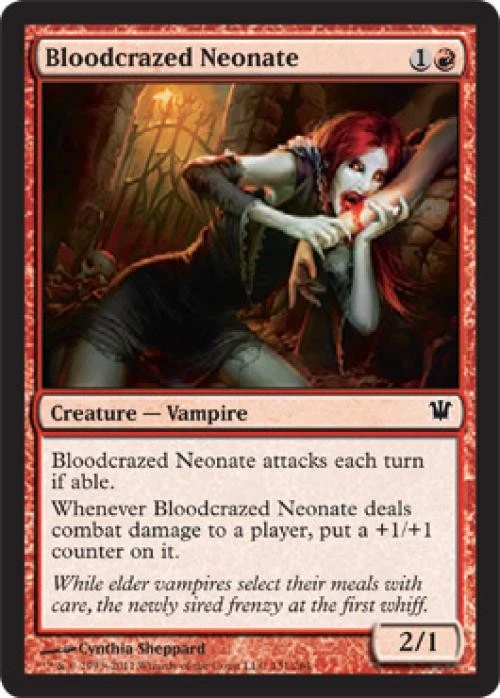 Bloodcrazed Neonate - Medium Play MTG Innistrad - Image 1 of 1