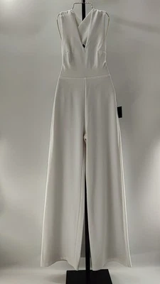 Macacão Lulus Feminino Thinking Out Alto Branco Sem Costas P - Imagem 1 de 2