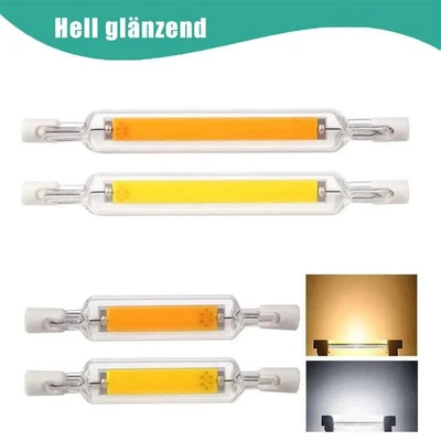 R7S 118mm 78mm 30W 20W 10W  LED Bulb COB Halogen Tube Glas Ersetzen Lampe - Bild 1 von 4