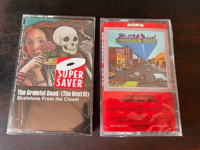 Sealed Grateful Dead Cassette Tapes Shakedown Street & The Best Of Cracked Cases - Image 1 of 4