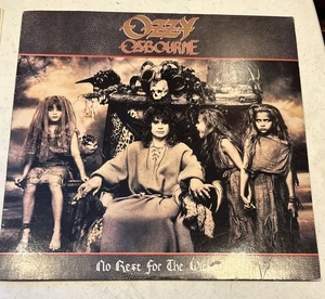 Vintage 1988 No Rest For The Wicked Ozzy Osbourne LP Record Album - Imagen 1 de 9
