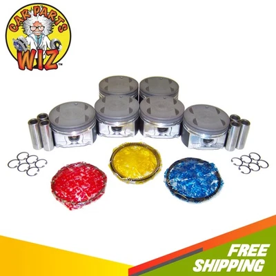 Pistões e anéis de motor compatíveis com 04-10 Lexus ES330 Toyota Highlander 3.3L V6 3MZFE - Imagem 1 de 3