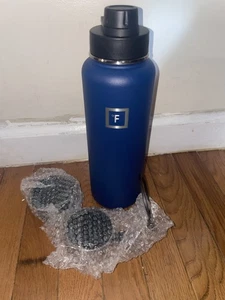 Botella de agua de acero inoxidable azul crepuscular de 40 oz Iron Frask - Imagen 1 de 4