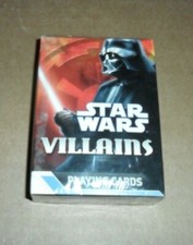 NEW AND SEALED - 2007 STAR WARS VILLIANS PLAYING CARDS - BY CARTAMUNDI