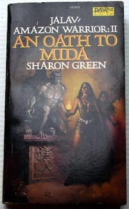vntg 1983 PBO Sharon Green AN OATH TO MIDA (Jalav/Amazon Warrior #2) toxic men - Picture 1 of 5