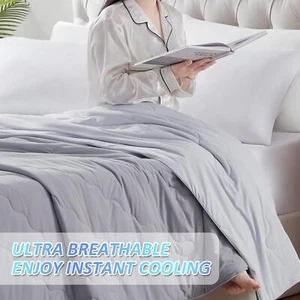Oversized Lightweight Cooling Blanket for HotSleepers Quick Cooling,Summer Quilt - Picture 1 of 8