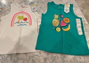 NWT Cat & Jack Girls 3T Tank Top Shirt Bundle-2 PCs - Picture 1 of 1