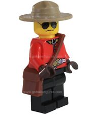 Lego RCMP guy police man  w/ satchel minifigure authentic genuine real brand new