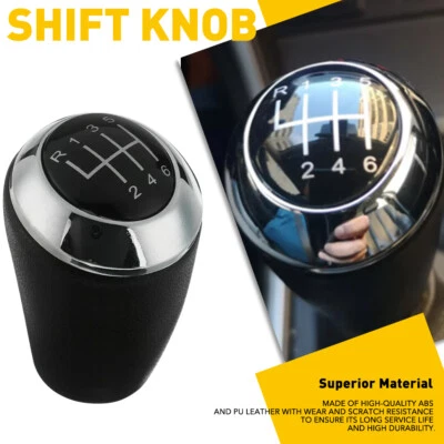 6 Speed Gear Shift Knob Handle Gear Stick Shift Knob For Mazda 3 5 6 CX-7 MX-5 K - Image 1 of 4