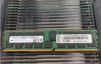 Micron MT 16GB DDR4 2400 2Rx4 PC4-19200 36ASF2G72PZ-2G3B1 288p Server RDIMM RAM - Image 1 of 2