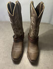 Durango Crush DRD0208 Brown Leather US Flag Strap snip Western Boots Women's 8