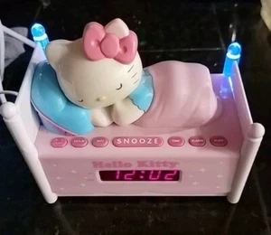 Hello Kitty Digital Radio Alarm Clock Night Light Kids Girls  - Picture 1 of 11