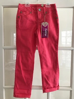 Новый с Ярлыками Justice узкие джинсы, размер 7, коралл - Изображение 1 из 4