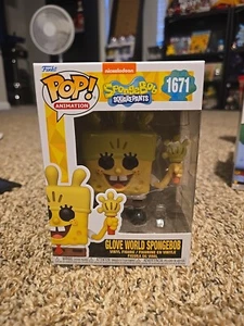 Funko Pop! Vinilo: Nickelodeon - Guante Mundo Bob Esponja #1671 Con Cubierta Protector - Imagen 1 de 6