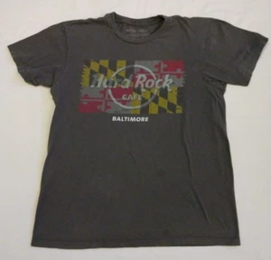 Hard Rock Cafe Baltimore Tee T-Shirt grau Medium fleckig - Bild 1 von 4
