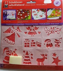 Schablonen selbstklebend zum gestalten von Textil Papier Glas Pappe Plastik - Bild 1 von 15