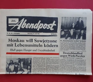 Correo vespertino del * 17 de julio de 1953 * LUCHA DE PODER EN ZONA ORIENTAL / TOUR DE FRANCE A 95 - Imagen 1 de 3