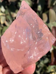 201,5 g ¡¡¡EXCELENTE!!! Piedras preciosas naturales cuarzo rosa hielo transparente coleccionables ie2057 - Imagen 1 de 12