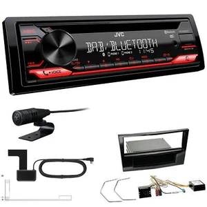 JVC KD-DB622BT DAB Radio BT USB für Opel Astra H Twin Top piano black mit Canbus - Bild 1 von 5