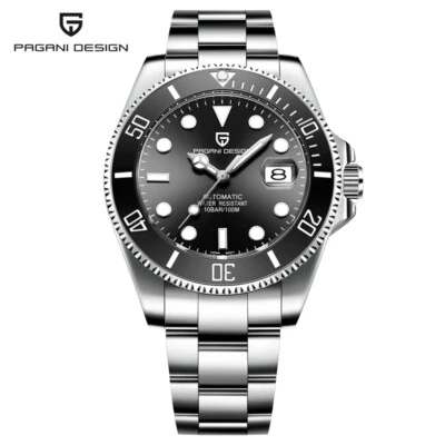 PAGANI DESIGN PD-1639 Men Watch NH35 Automatic Mechanical Watches Steel Band - Image 1 of 4